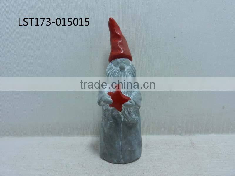 ceramic santa statue decoration