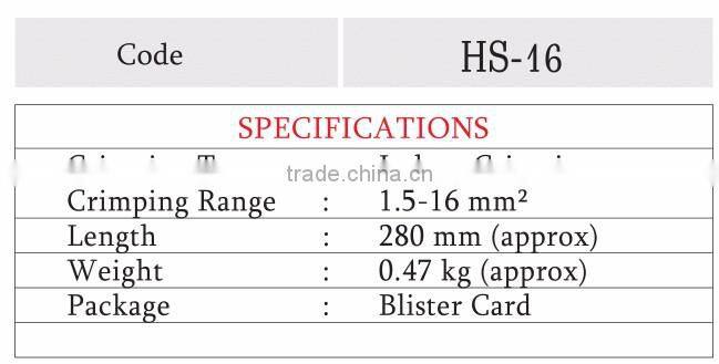 Hand Crimping Tool 1.5-16sqmm