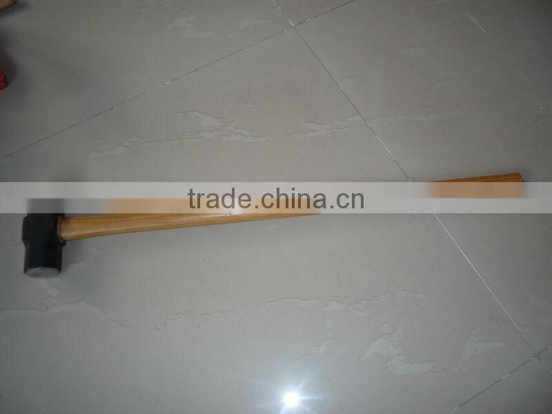British type sledge hammer with wooden handle
