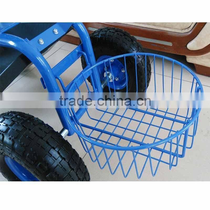 Deluxe Garden Tractor Scoot with round basket