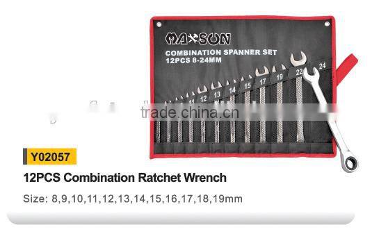 Y02052 combination ratchet wrench set