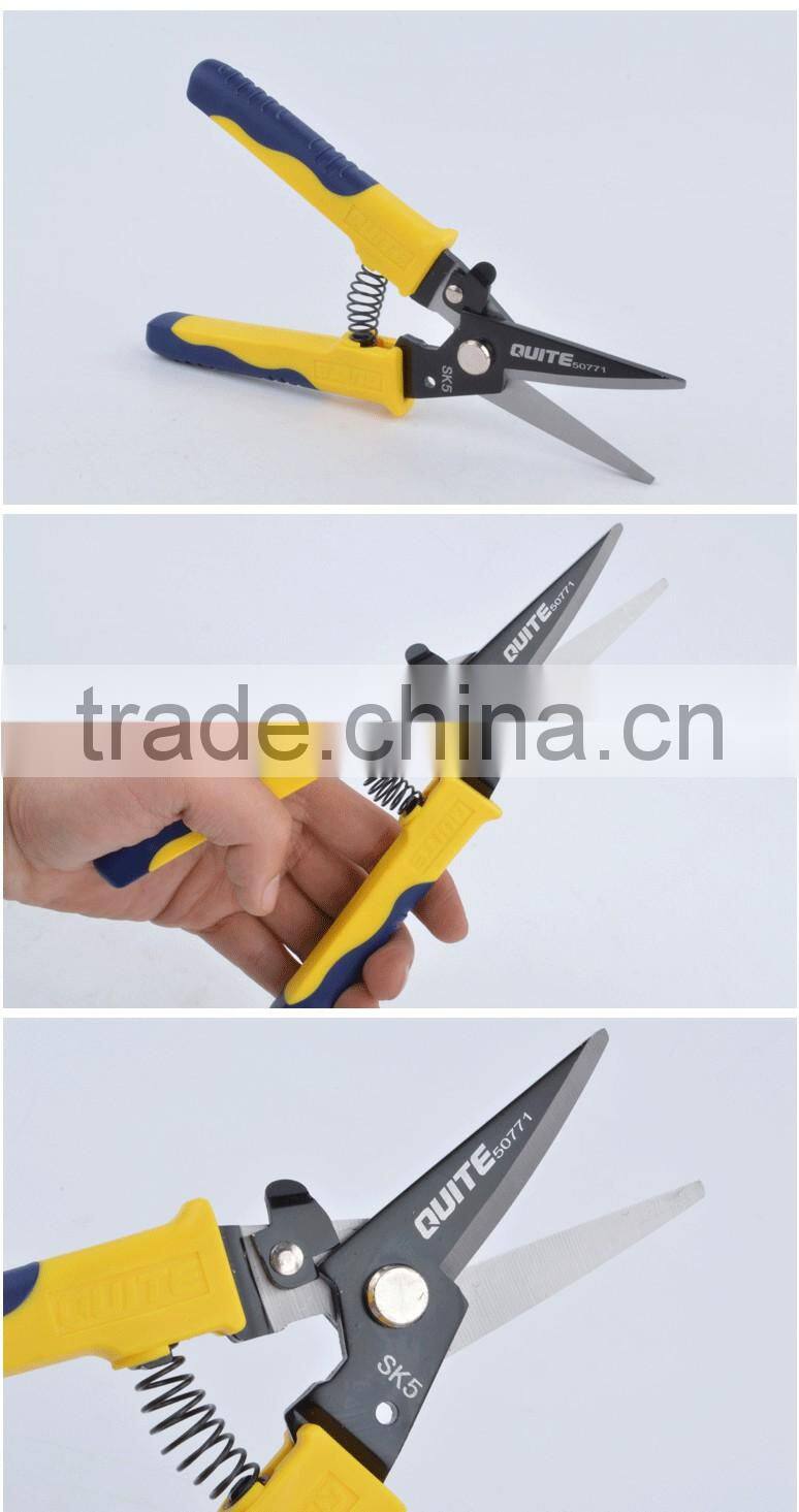 Multi-function scissors aviation snips with plastic handle