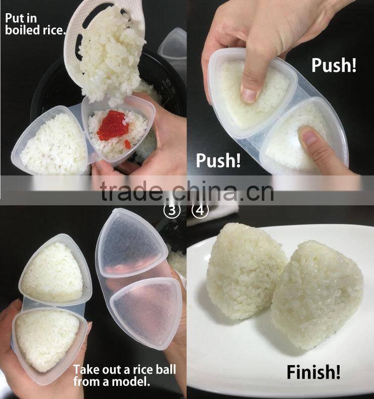 Various types of unique onigiri rice ball mold and yaki sushi nori cutter