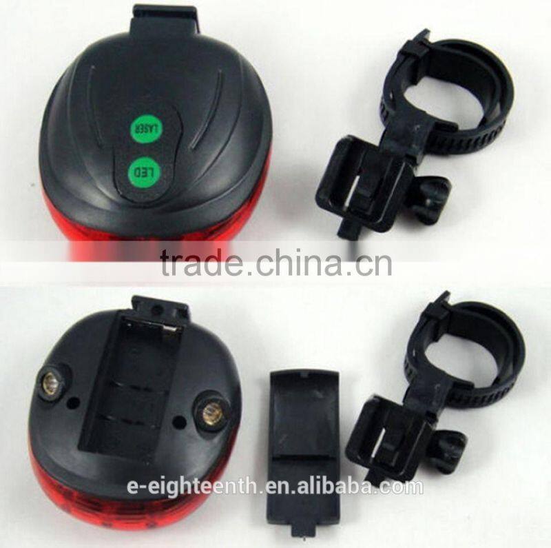 2016 Cycling Bike Bicycle Gypsophila Laser Projector Lamp and 5 LED Rear Tail Light