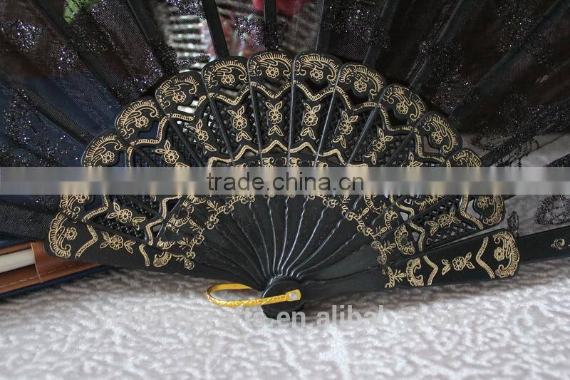 Lace plastic fan for wedding