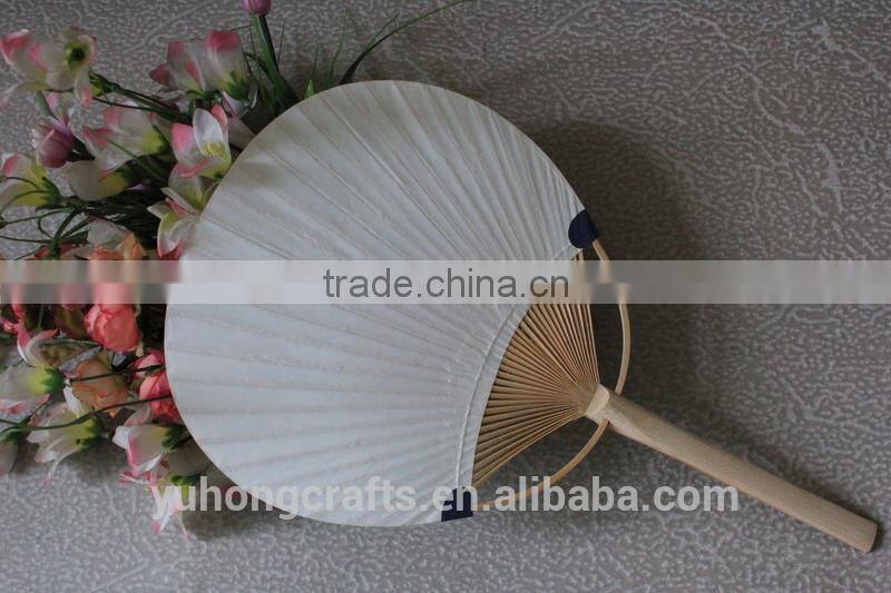 Beautiful and Cute bamboo paper Japanese fan