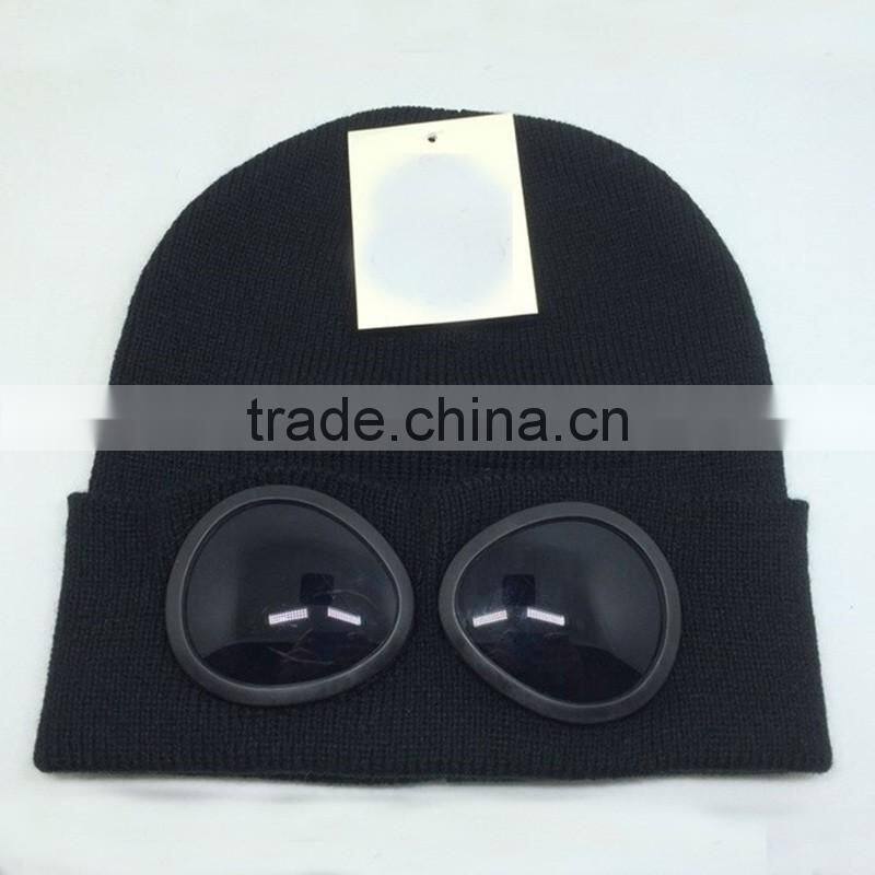 New Style 100% Acrylic Goggle Beanies Cheap Price