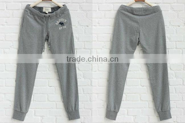 high fashion girls pants cheap casual cotton pants