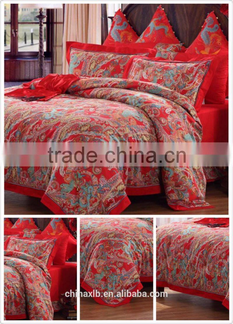 100% Polyester Material and Yarn Dyed Pattern sheet bed set