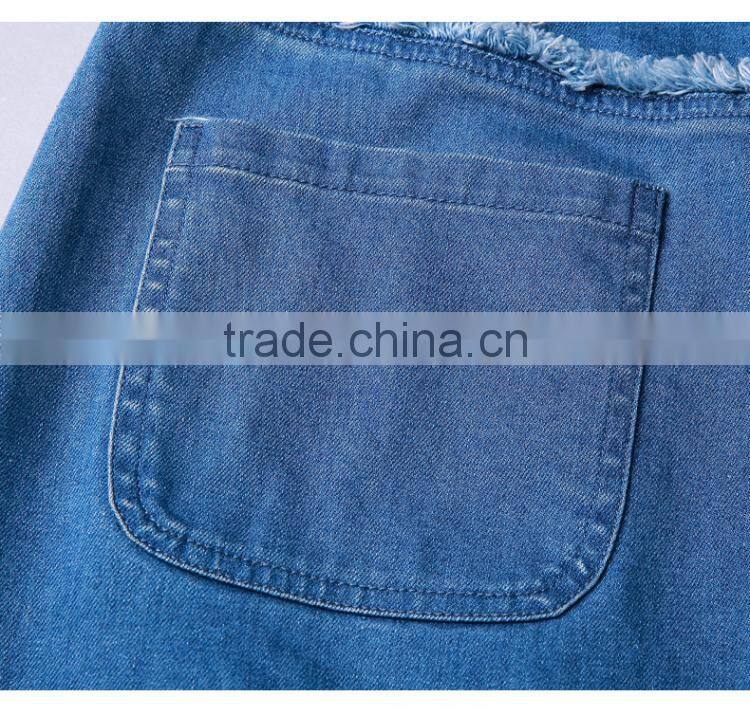 Summer High waist half skirt female cowboy Printed Fashion Casual Women skirt