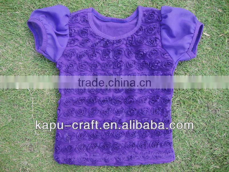 Wholesale Baby Hot Pink Rosette Tank Tops Pettitop Toddler Lace Shirt