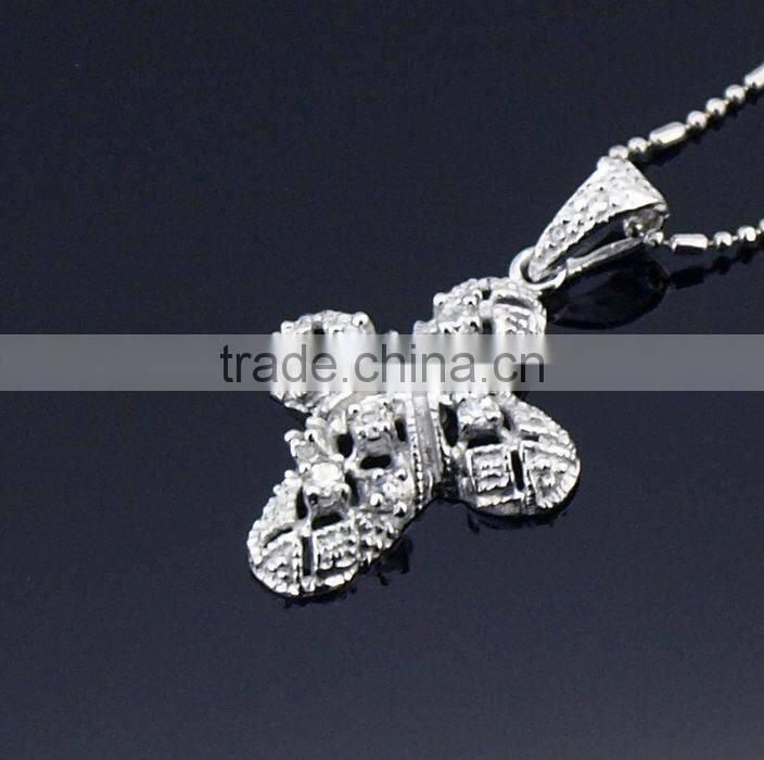 14062 silver snowflake necklace women's jewelry
