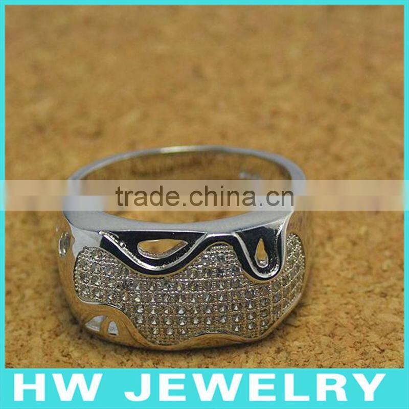 Top Quality Big Finger Cz Copper Rings