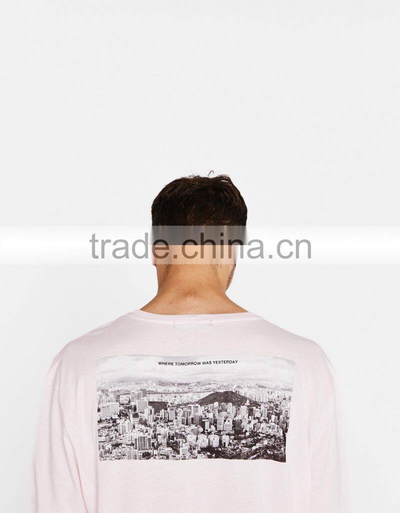 Customization Vivid Cool Front Printing Mens Tee Relaxed Fit Street Style Casual Tshirts 100% Cotton Soft Touch Jersey Menswear