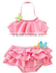 Factory wholesales pink lace stamps tankinis swimwear