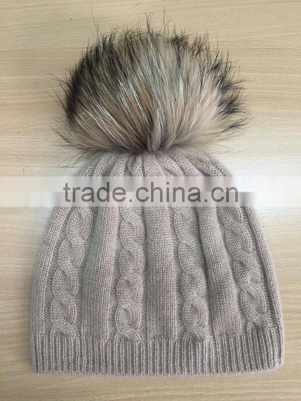 Unique fleck effect funky winter knitted wool hat