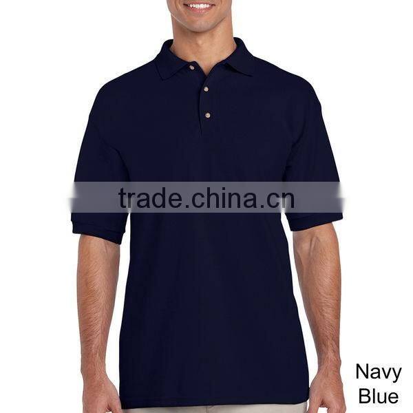 men's blank short sleeve cotton polo shirts
