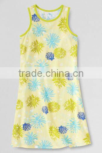 GIRLS SLEEVELESS A - LINE DRESS