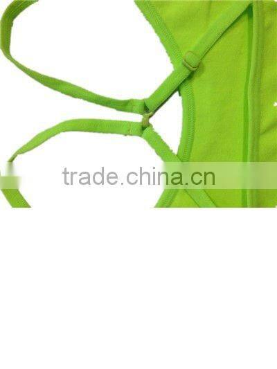 seamless zigzag stitch bra open sport tank top cami bra with removeable pad and strap clipper