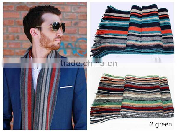 Latest new design fashion simple plaid warm thicken men scarf,knit scarf,classic scarf