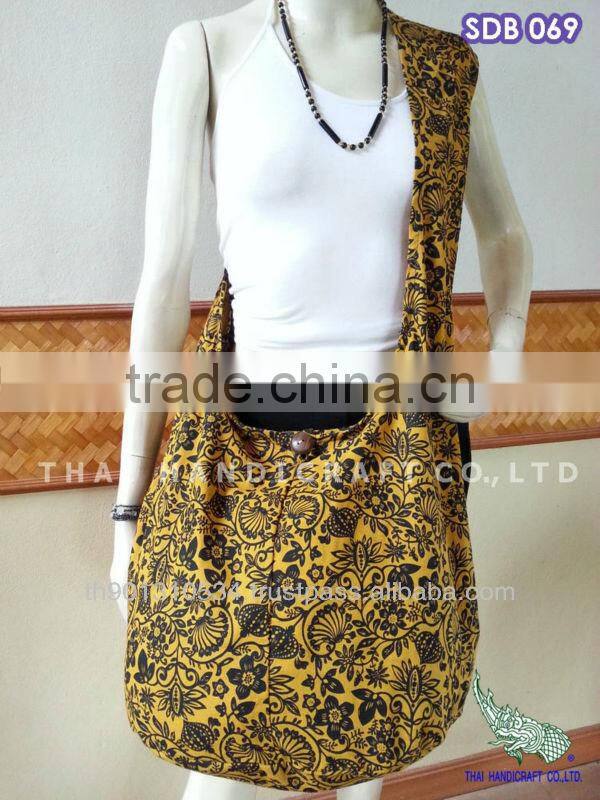 Thai Cotton Shoulder Hippie Boho Hobo Sling Crossbody