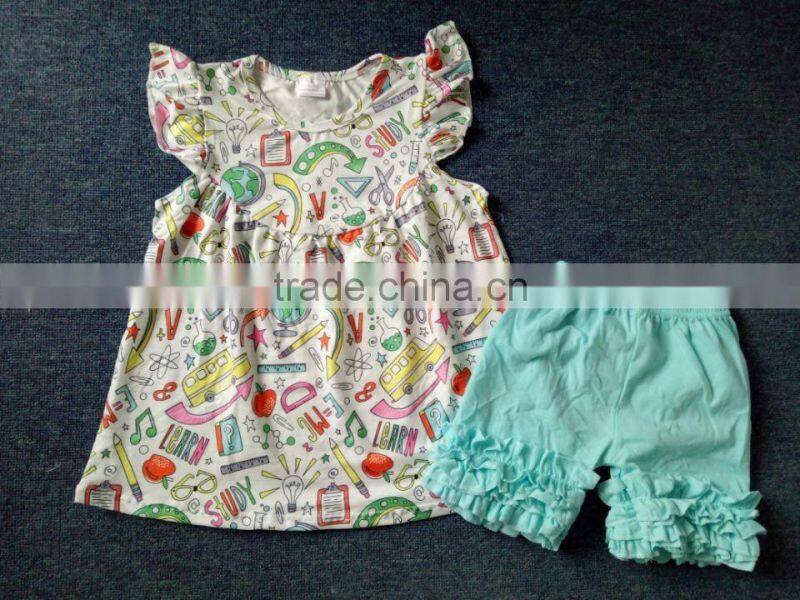 Custom Boutique Girl Clothes Kids Back To School Outfits Wholesale Children's Clothing USA