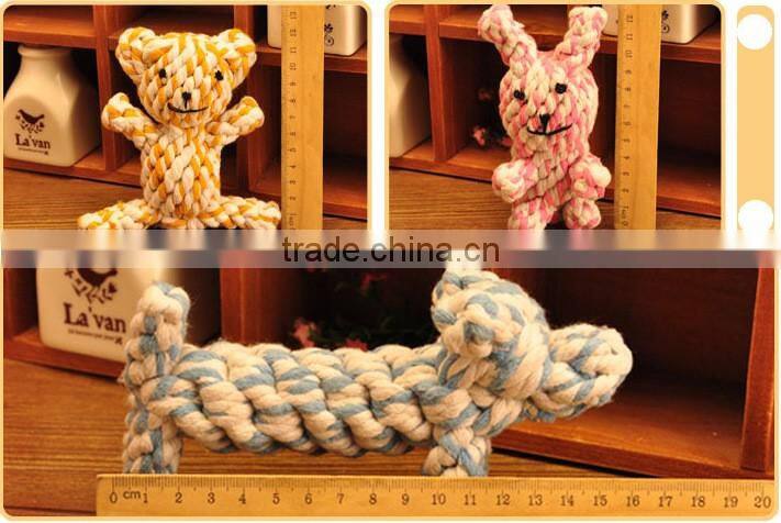 Manufacture directly Custom Cleaning teeth Cotton rope big size toy for dog