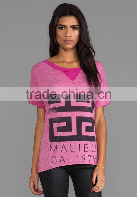 fashion double collar t-shirt