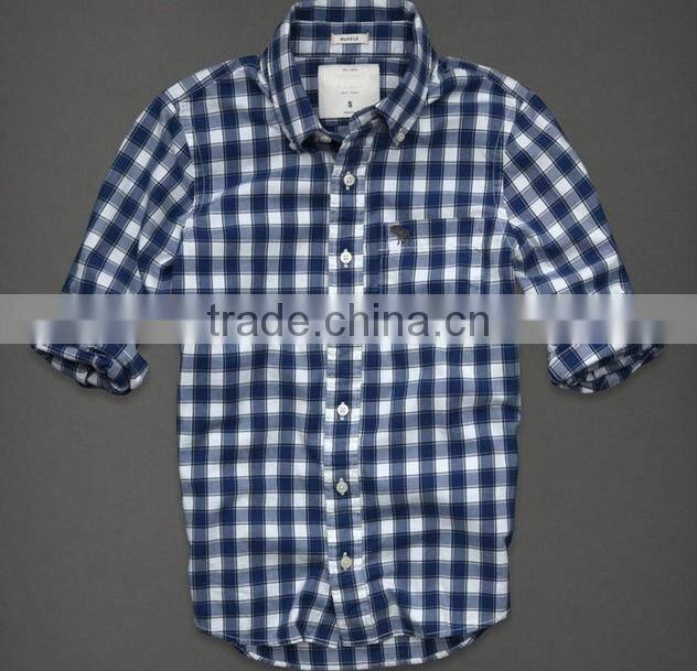 new fashion check long sleeve mens shirts