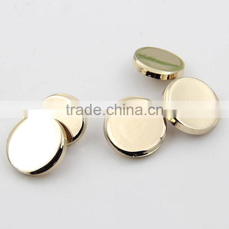 Hot Sale Golden 15mm 20mm Flat Women Shirt Custom Metal Sewing Buttons