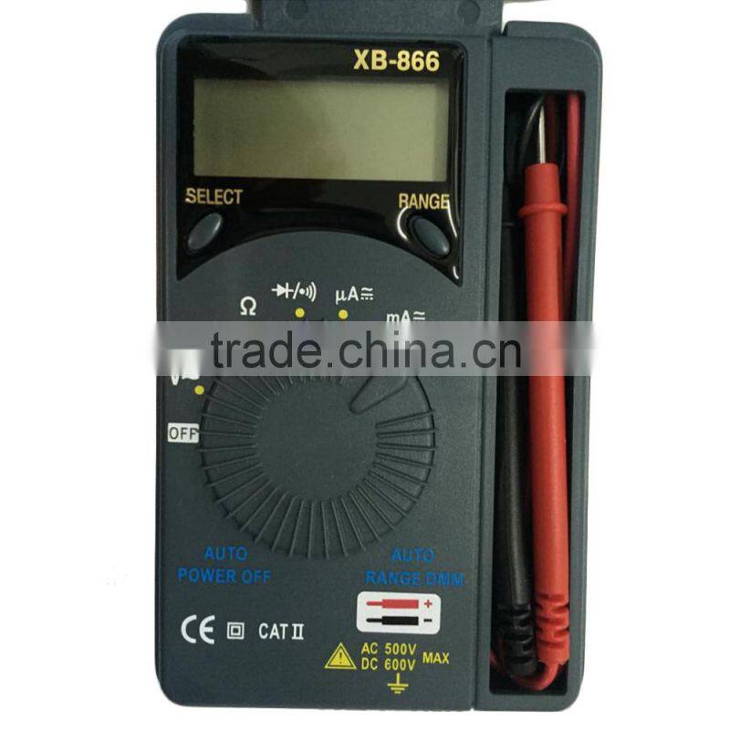 1Pc Auto Range LCD Mini Tool Voltmeter Tester, AC/DC Pocket Digital Multimeter Newest Hot Search