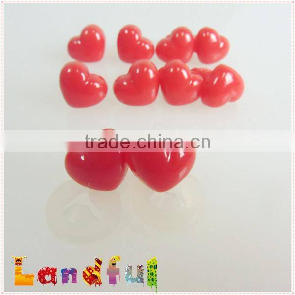 Plastic Red Safety Heart Nose for Stuffed Bear Crochet Dolls