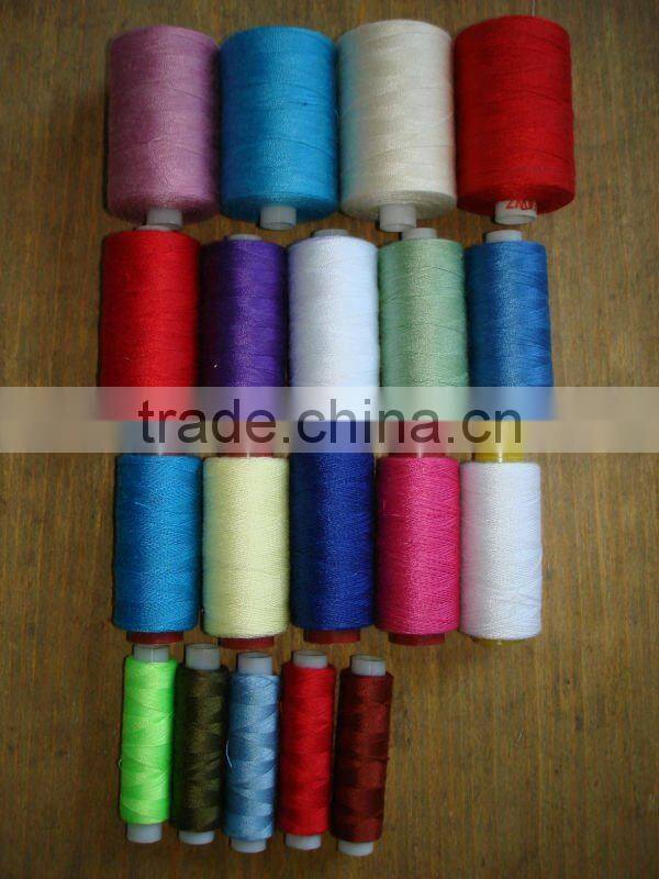 Mercerized crochet cotton prewound bobbin thread