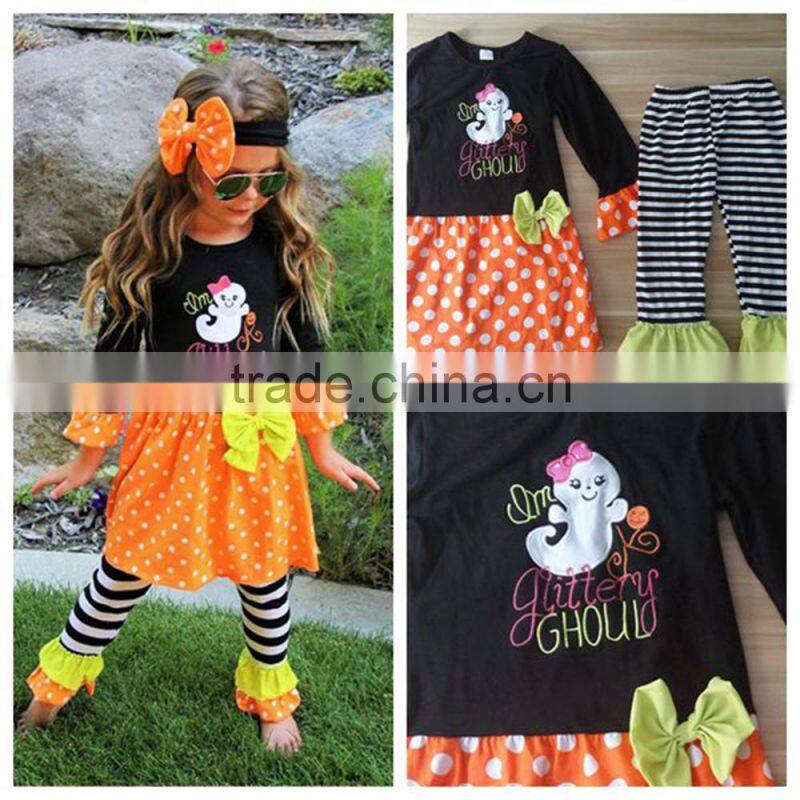 2017 Christmas trees print red festival cotton children boutique clothes