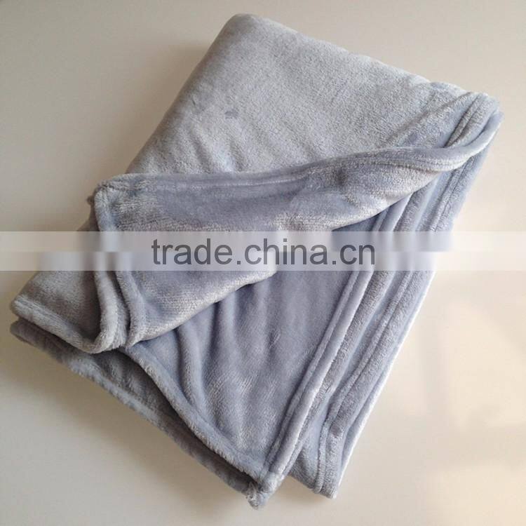 100% polyester blanket custom soft plush travel blanket wholesale