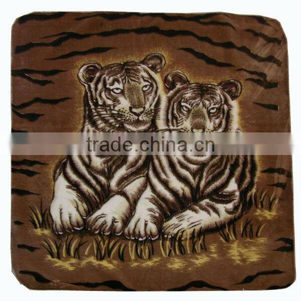 Hot Sale 2 layer Polyester Raschel Super Soft Blanket 4kg Animal Design