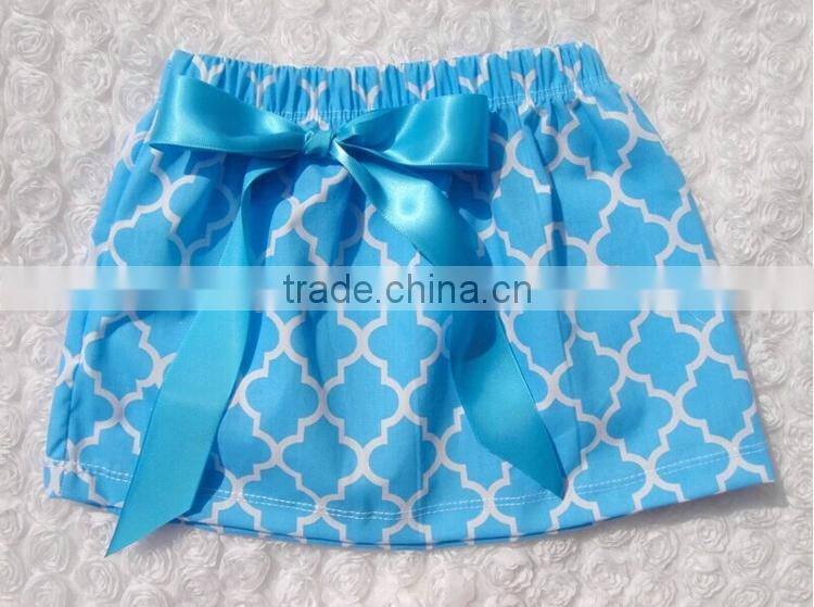 Many colors boutique stylish cotton mini quadrifoil baby girls skirt M5041513