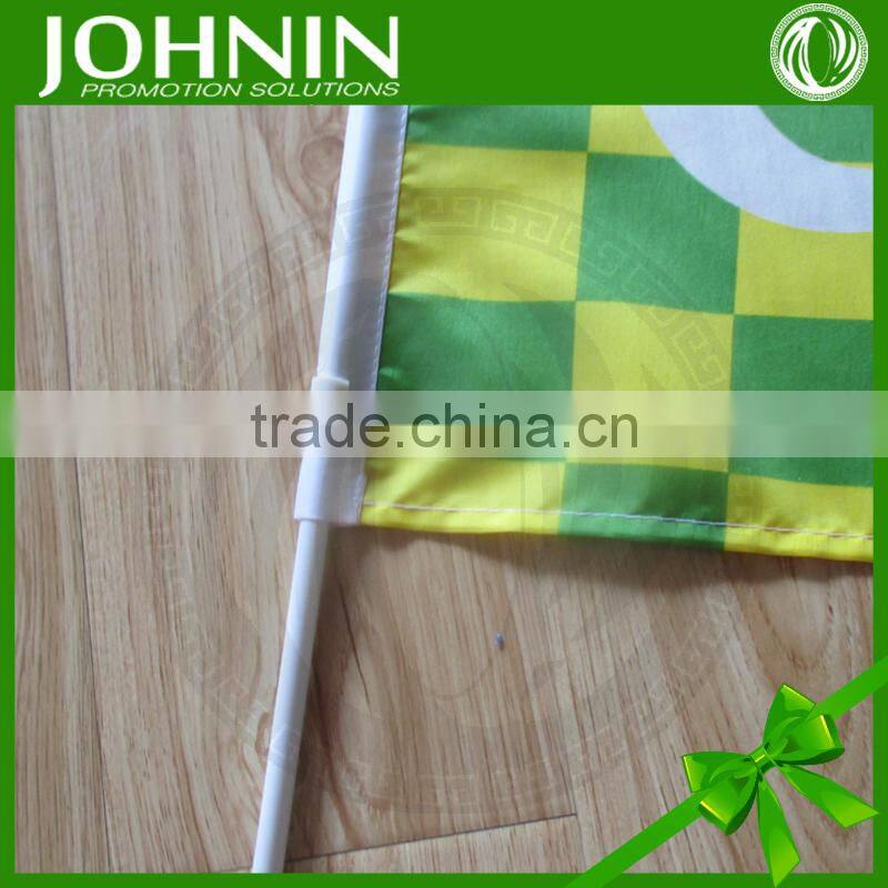 PP pole Small Handheld Customing 12''x18'' Hand flags