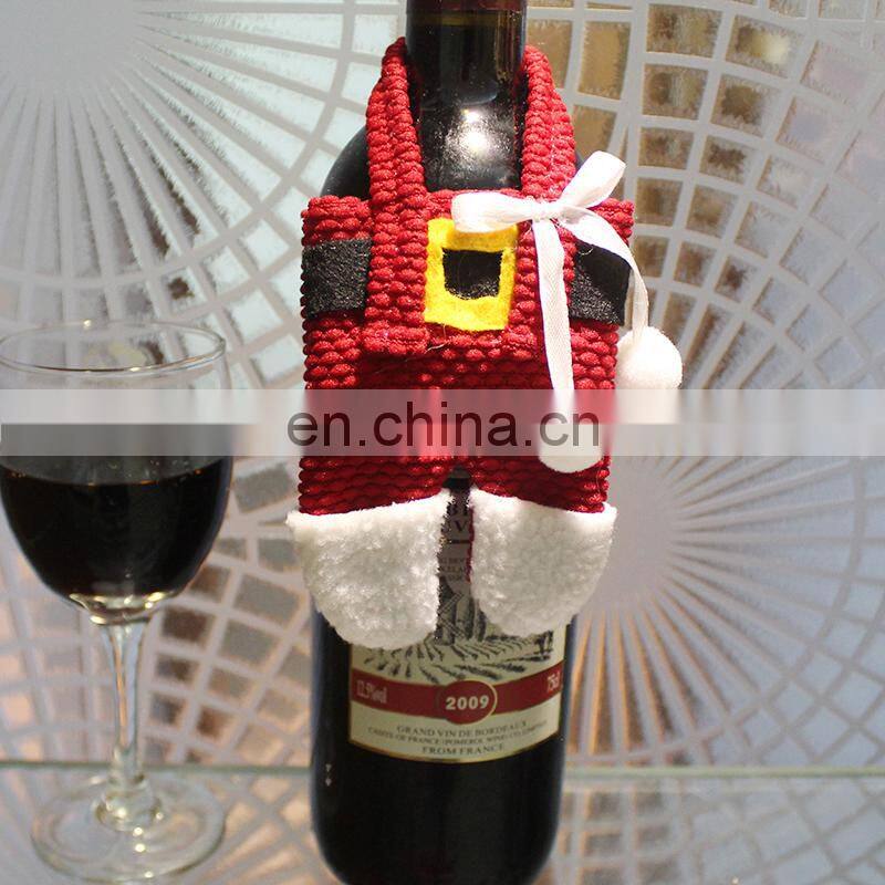 New Arrival Kitchen Tableware Holder Set Christmas Clothes Pants Knife And Fork Bag