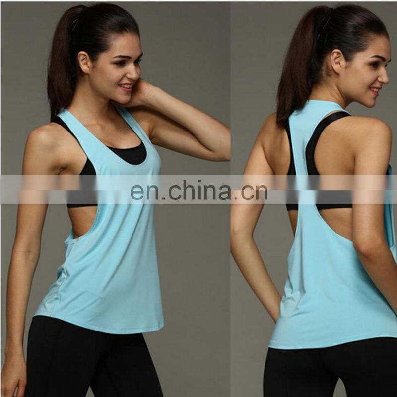 Promotional price summer quick dry slim fit blank womens tank tops in bulk gym tank top woman