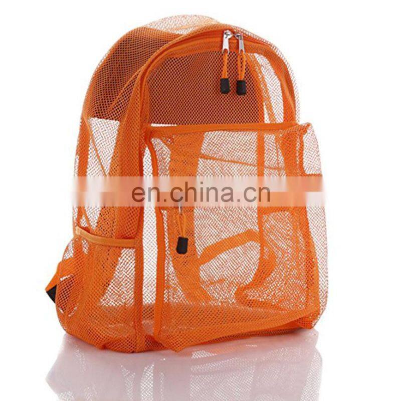 Large Clear Custom Mesh Backpack For Kids Men Women