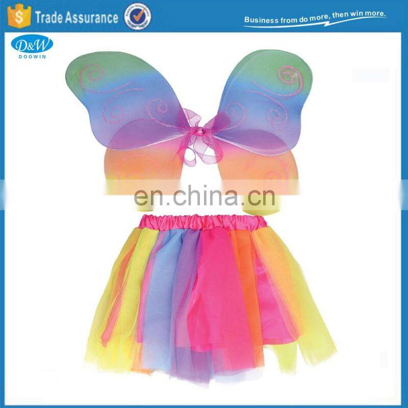 Fairy Wings Tutu Wand Costume Set for Party