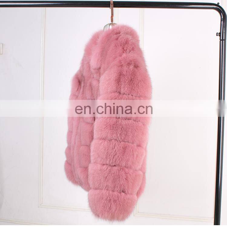 New Design Ladies Winter Fox Fur Coat Fashion Beautiful Wholesale Custom Fox Fur Transformer Coat