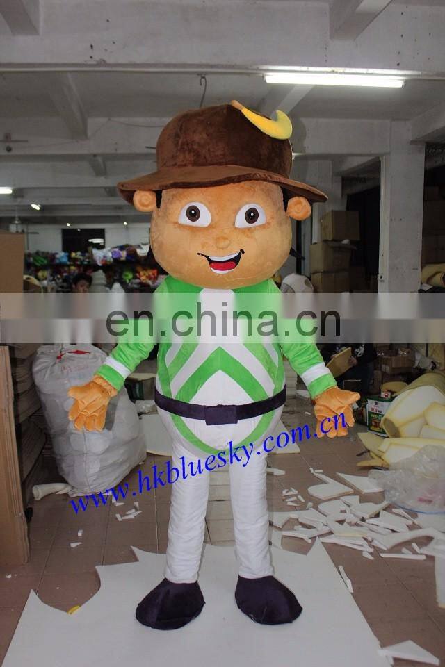 Custom banana boy mascot costume for sale