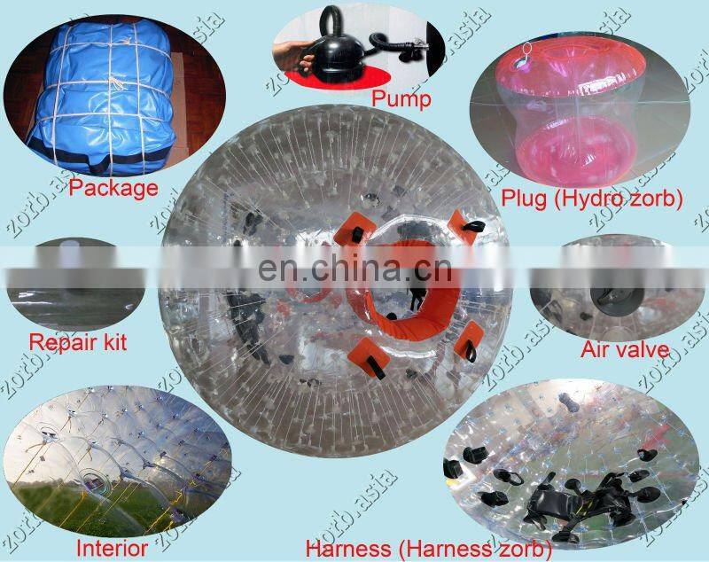 PVC/TPU super quality inflatable zorb climb in ball