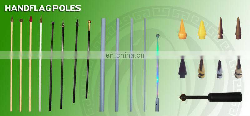 Johnin Hot Sale Product Cheap Wholesale Wooden Pole Hand Hold Flag