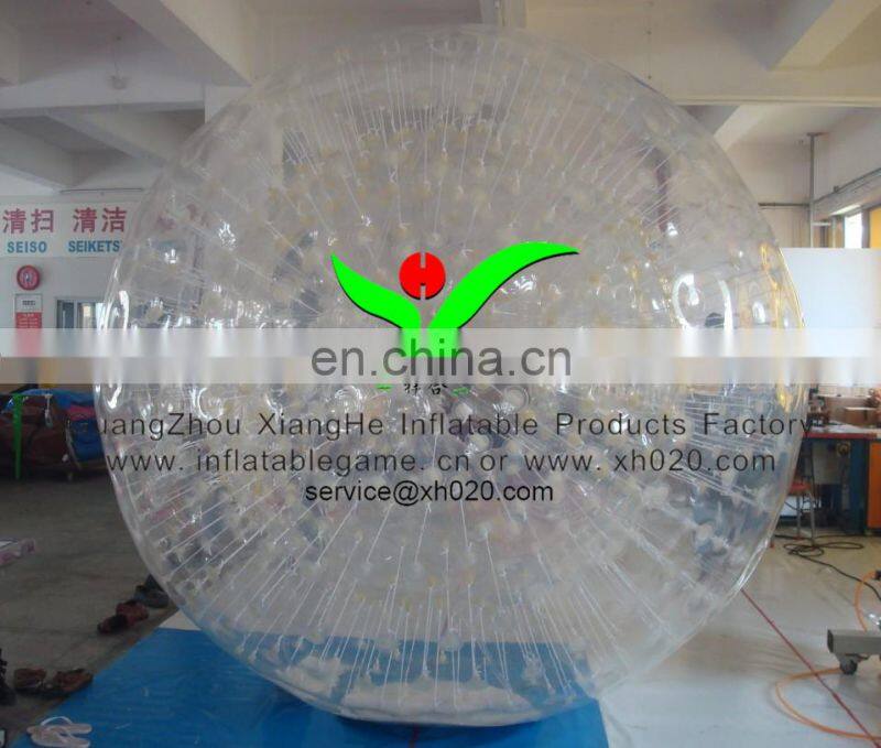 the latest craze brand new inflatable shining zorb avoid normal rides up and running china 100% safety high quality zb224