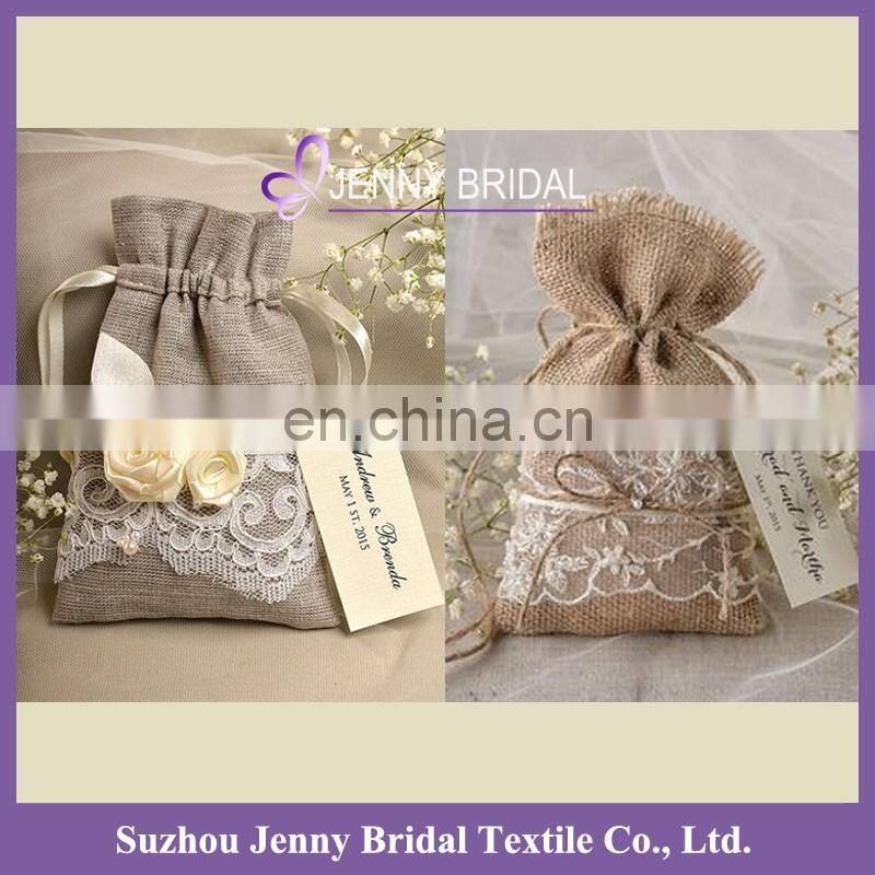 BAG003 candy packaging bags burlap bags with lace furla candy bag