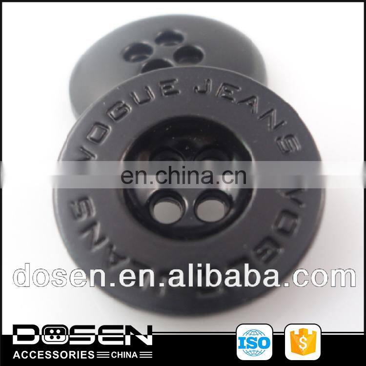 Newest fancy wholesale black nicekel free metal buttons, fashion copper metal toggle coat hole buttons