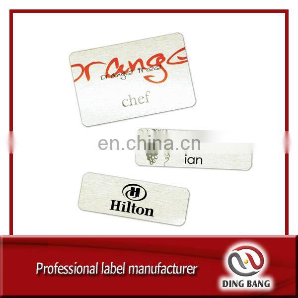 DB New design metal name tag